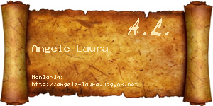 Angele Laura névjegykártya